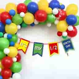 Simple Six Months Birthday Decoration