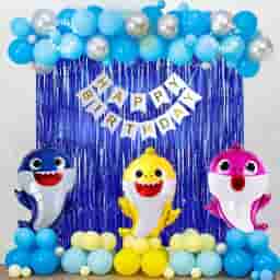 Baby Shark Balloon Hall Decoration