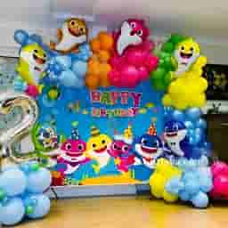 Baby Shark Theme Birthday Decoration