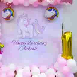 Unicorn Backdrop Decoration