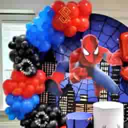 Spiderman Backdrop Decoration
