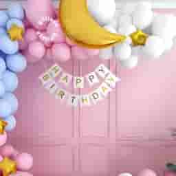 Star Moon Balloon Arch Decoration