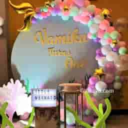 Mermaid Backdrop Birthday Decoration