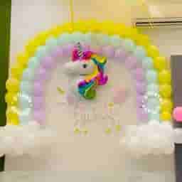 Unicorn Theme Hall Decoration