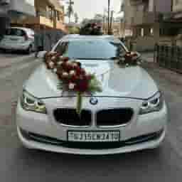 Indian Marriage Car Decoration with Flowers