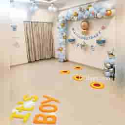 Welcome Balloon Decoration for Baby Boy