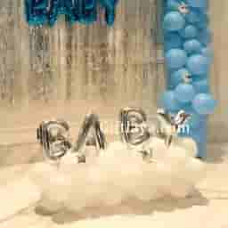 Blue White Baby Decoration