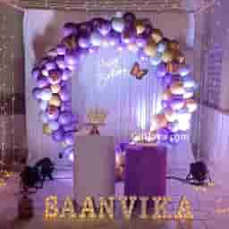 Surprise Terrace Birthday Decoration for Girls