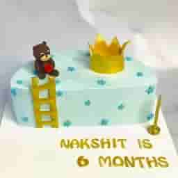 Crown Half Cake for Boys