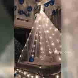 Blue Canopy Decoration