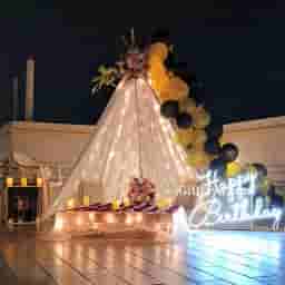 Birthday Terrace Canopy Decoration