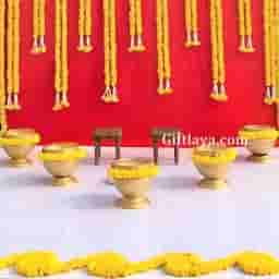 South Indian Haldi Decoration