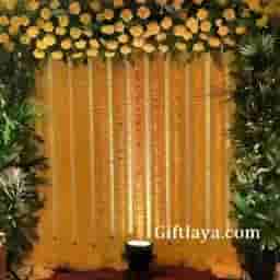 Mixed Flower Haldi Decoration