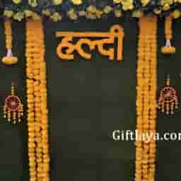 Floral Arc Haldi Decoration