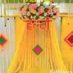 Home Flower Decoration for Haldi