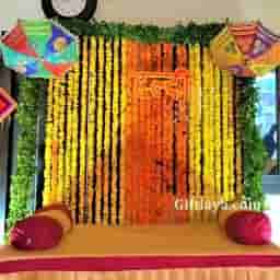 Haldi Background Decoration