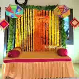 Haldi Background Decoration