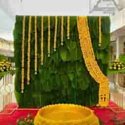 Wedding Banana Leaf Decoration