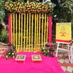 Elegant Haldi Decoration