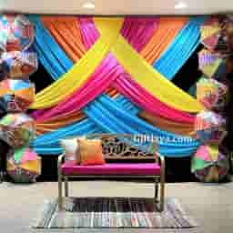 Simple Mehendi Decoration at Home
