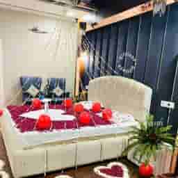 Suhaag Raat Wedding Bed Decoration