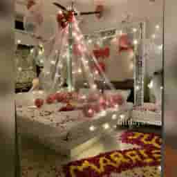 Flower and Candle Decoration