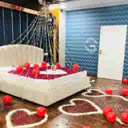 Suhaag Raat Wedding Bed Decoration