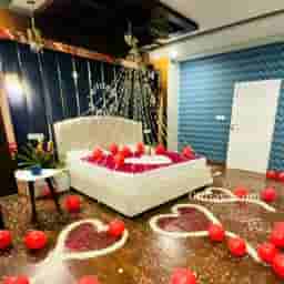 Suhaag Raat Wedding Bed Decoration