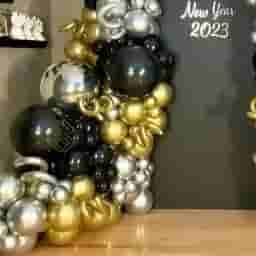 Happy New Year Backdrop Decoration