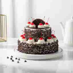2 Tier Black Forest Cake
