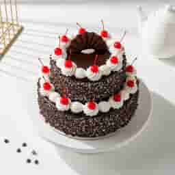 2 Tier Black Forest Cake