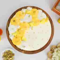 Royal Saffron Rasmalai Cake