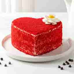 Heart Shape Red Velvet Cake