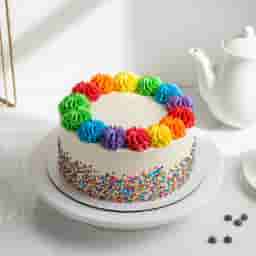 Vanilla Rainbow Cake
