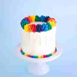 Creamy Rainbow Cake