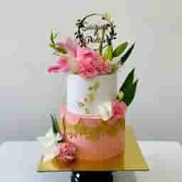 2 Tier Engagement Cake