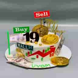 Share Market Theme Cake