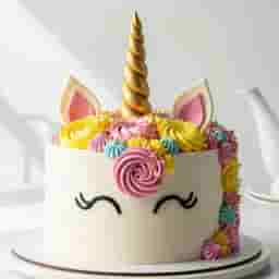 Floral Unicorn Cake