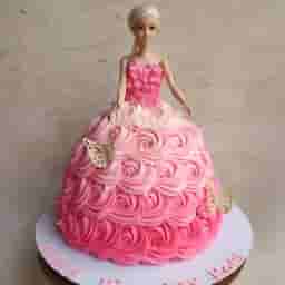 Barbie Doll Theme Cake