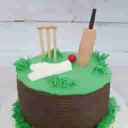 Cricket Theme Cake