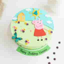 Peppa Pig Theme Cake
