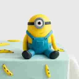 Minion Theme Half Cake