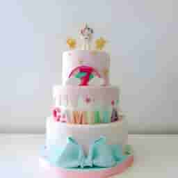 3 Tier Unicorn Cake