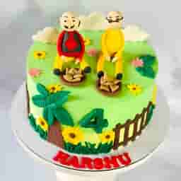 Motu and Patlu Theme Cake