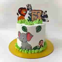  Jungle Theme Cake For Girls