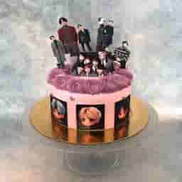 BTS Theme Cutouts Cake