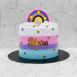 Colourful Rainbow Cake