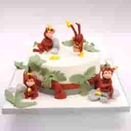 Monkey Theme Cake
