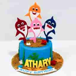 Baby Shark Theme Cake