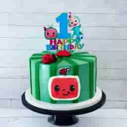 Cocomelon 1st Birthday Cake